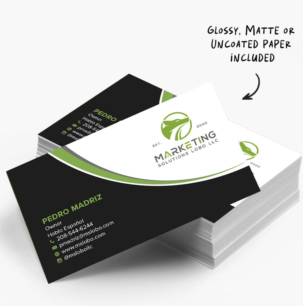 Marketing Solutions Lobo business cards printing Santa Rosa CA