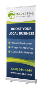 Custom banner printing Santa Rosa CA roll up banner marketing display